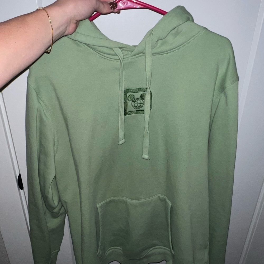 Disney World Green Hoodie with Front Pocket